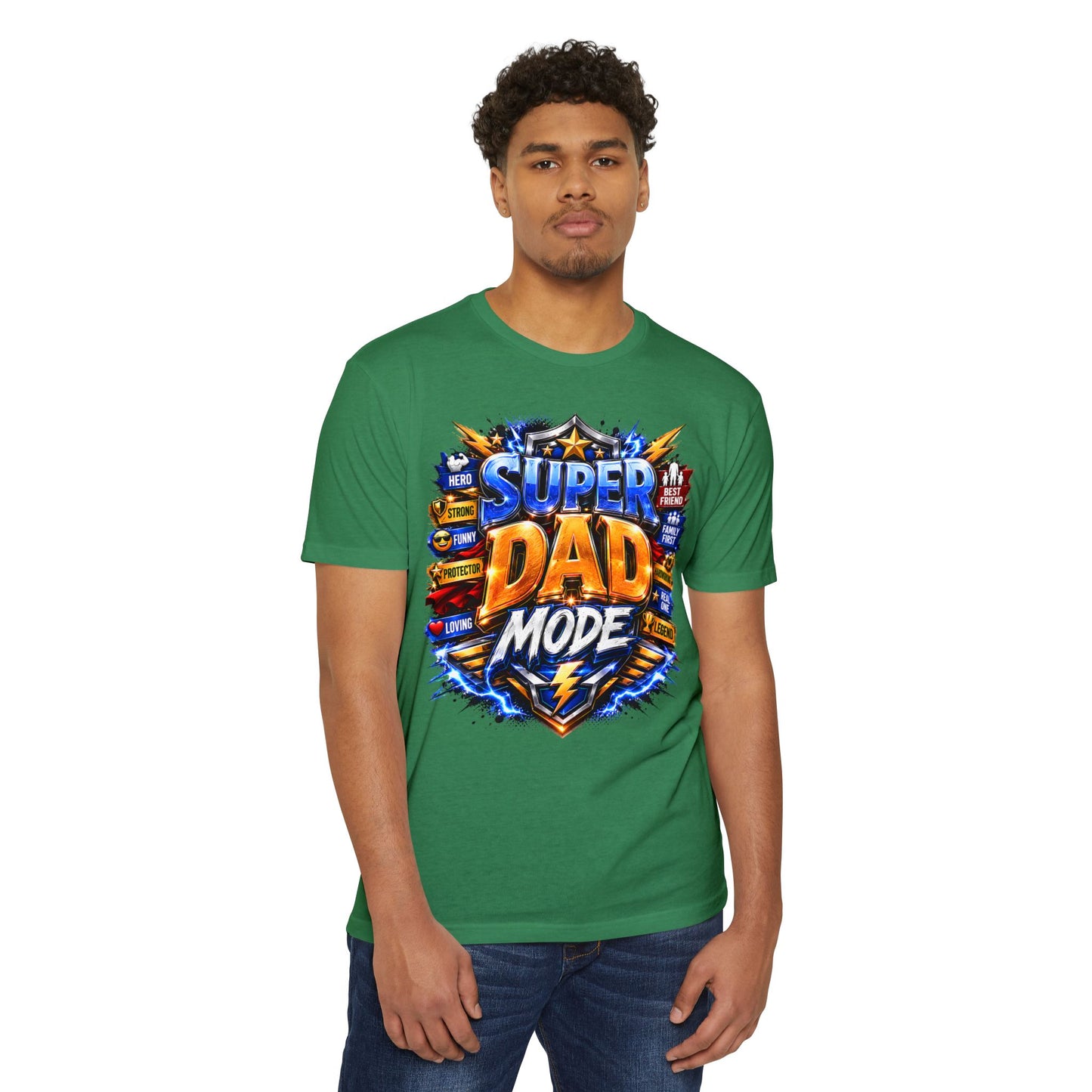 Super Dad Mode T-Shirt — Bold Father’s Day Graphic Tee