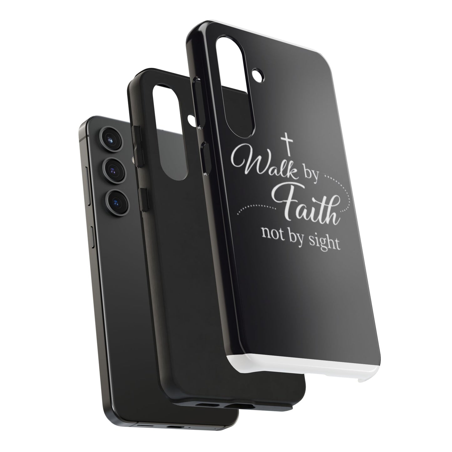 Walk by Faith Tough Phone Case – Christian Inspirational Scripture Design