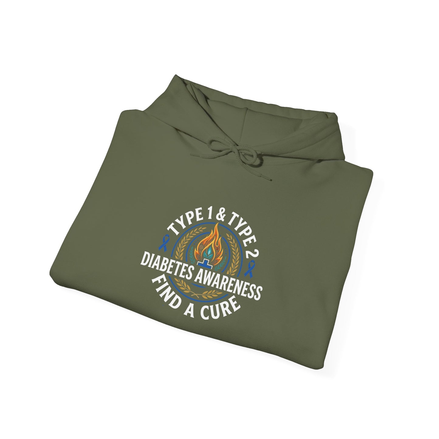 Type 1 & Type 2 Find a Cure Diabetes Awareness Hoodie