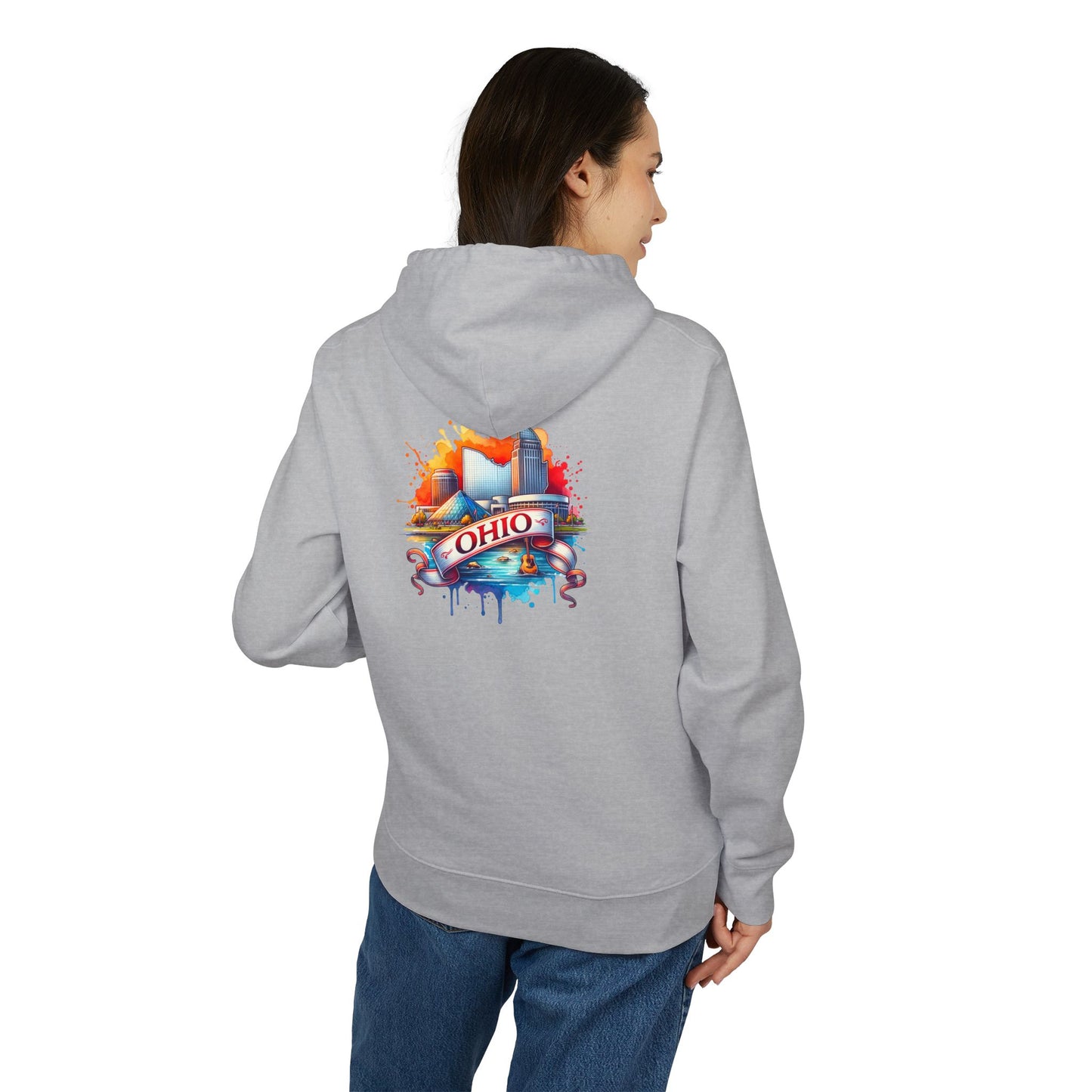 Ohio Skyline Hoodie — Colorful State Pride Pullover