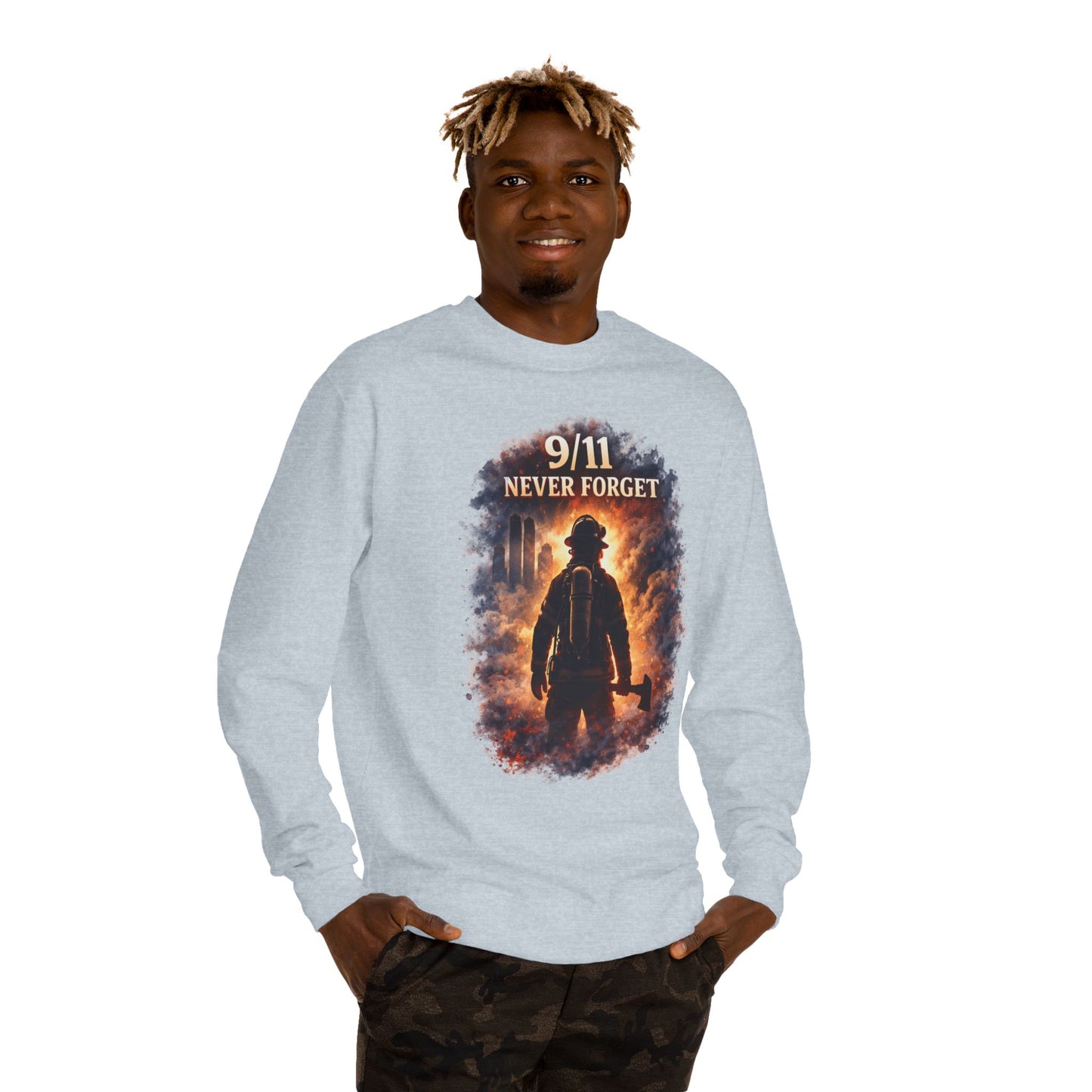 9/11 Never Forget Firefighter Sweatshirt