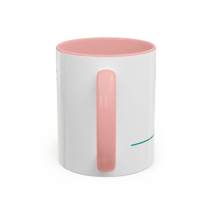 Diabetes Won't Define Me Accent Coffee Mug — "I Walk by Faith" Inspirational Tea Cup