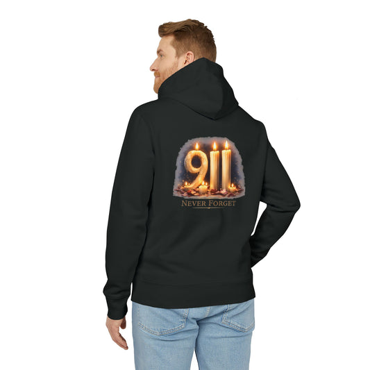 9/11 Memorial Hoodie — Never Forget Candle Tribute