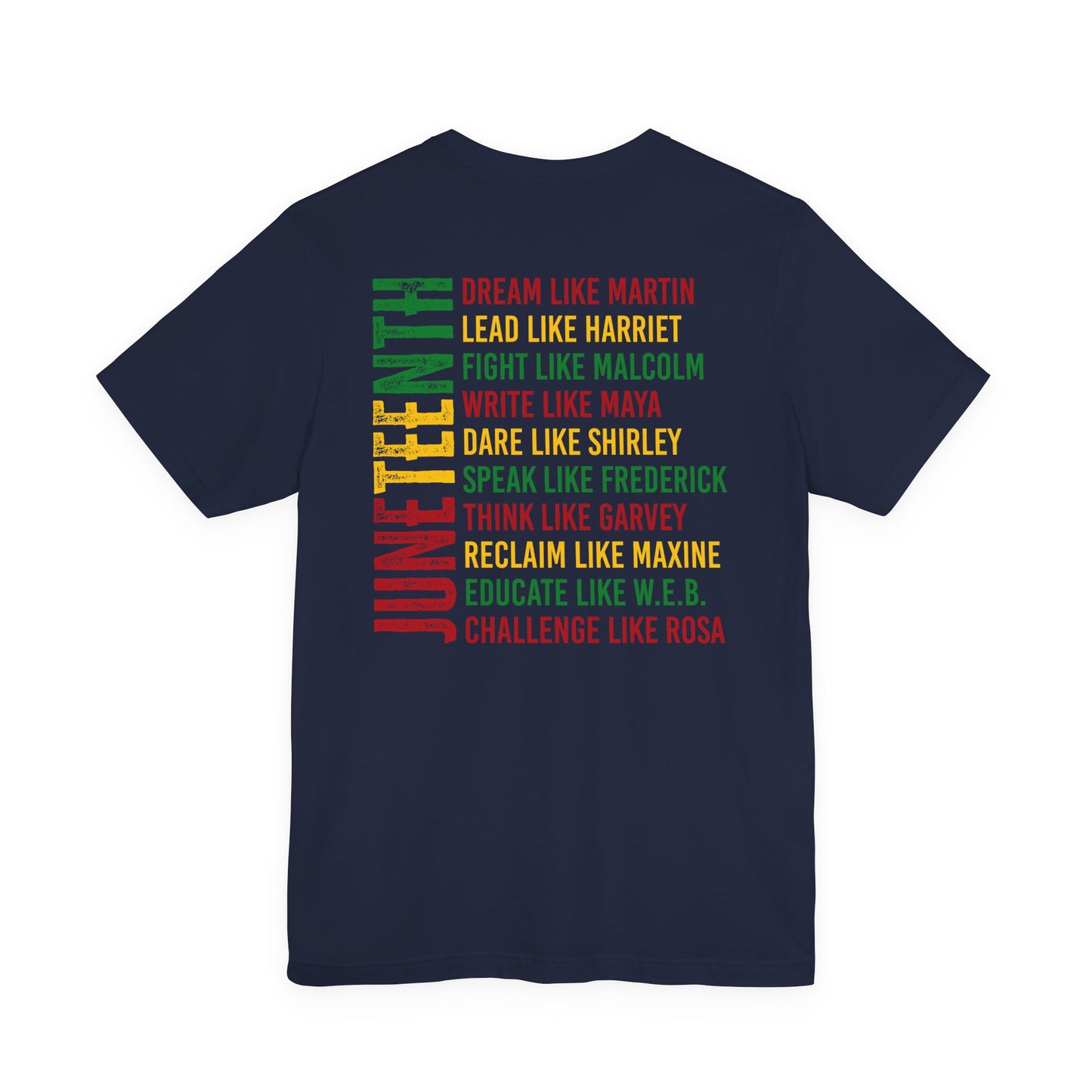 Juneteenth Tribute T-Shirt — “Dream Like Martin, Lead Like Harriet” Inspirational Black History Tee