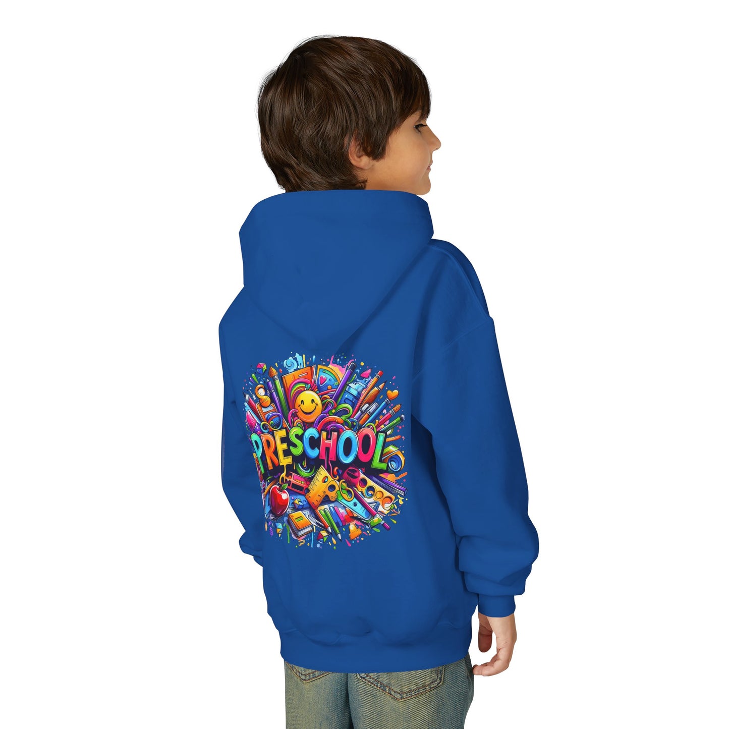 Preschool Kids Hoodie — Colorful Back-to-School Preschool Design