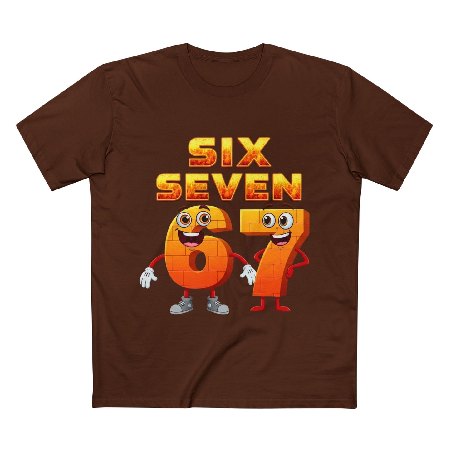 Six Seven 67 Cartoon Tee – Funny Number Graphic T-Shirt