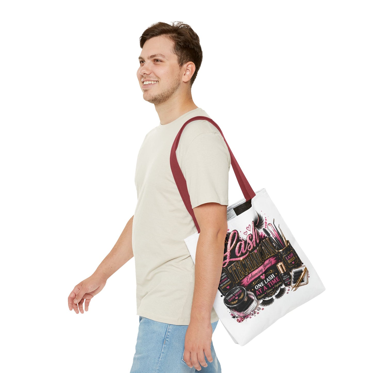 Lash Technician Tote Bag – 'One Lash at a Time' Beauty Cosmetics Canvas Tote