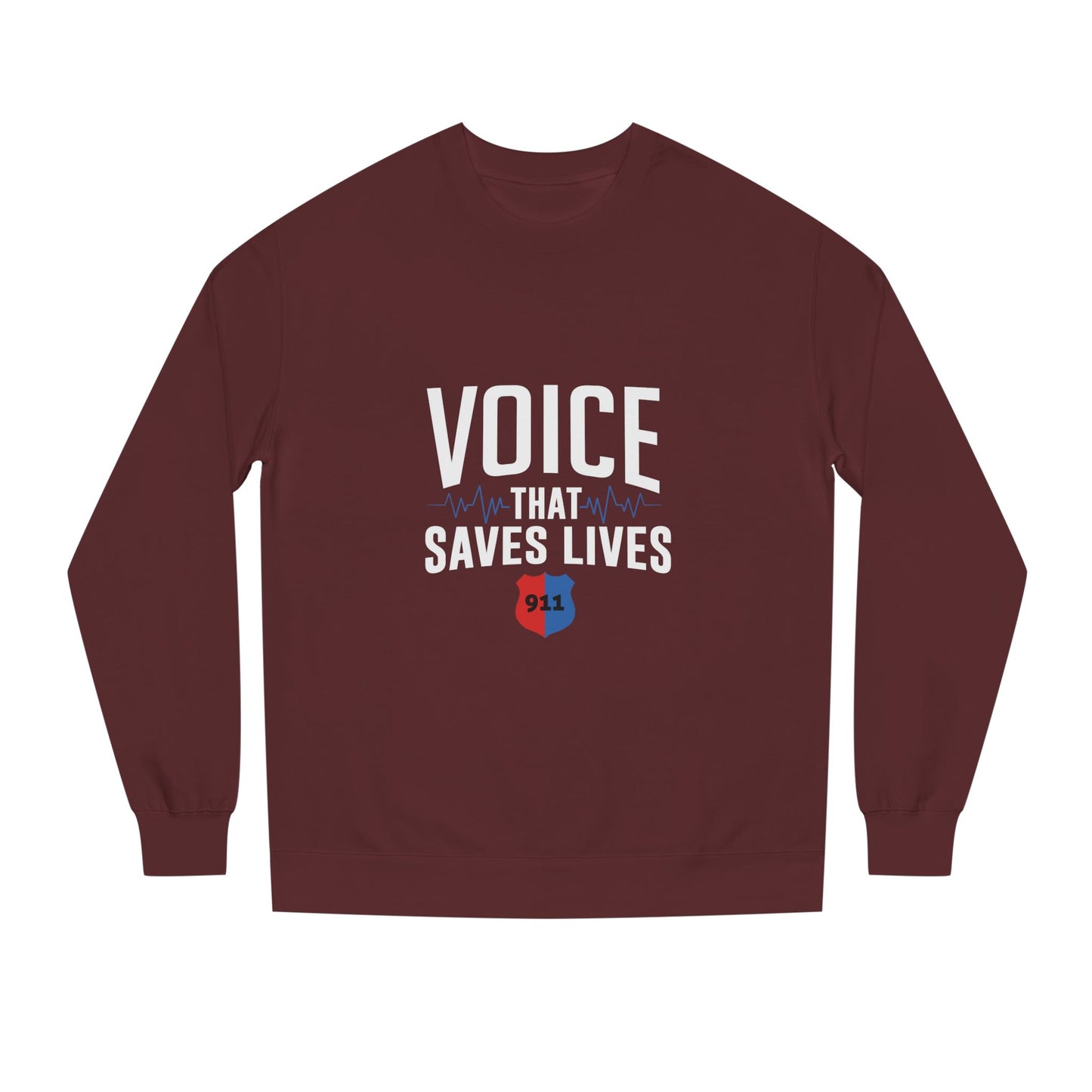 Voice That Saves Lives Sweatshirt — 911 Dispatcher Tribute Crewneck