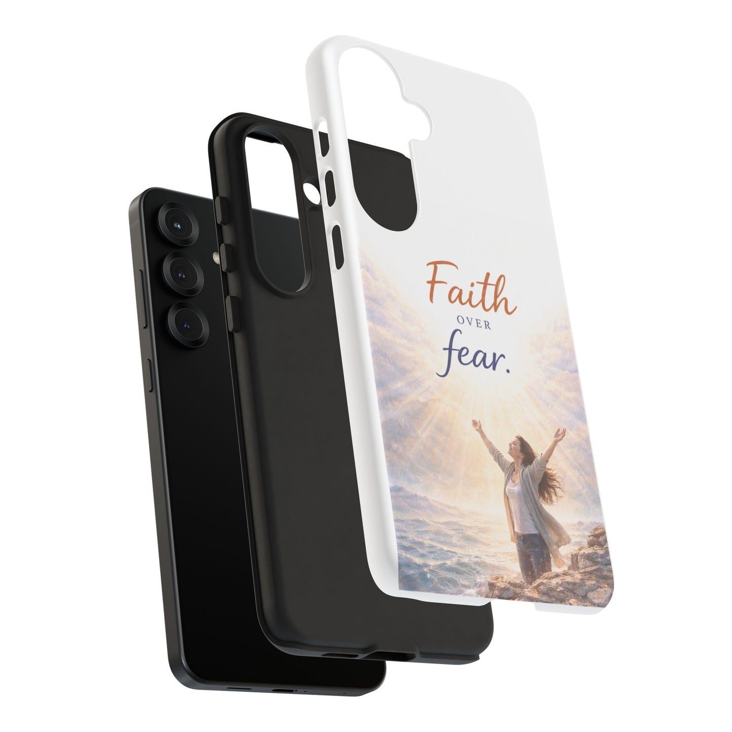 Faith Over Fear Phone Case — Inspirational Christian iPhone Cover