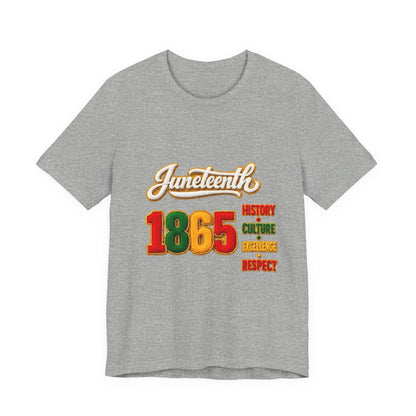 Juneteenth 1865 Tee — History • Culture • Excellence • Respect T-Shirt