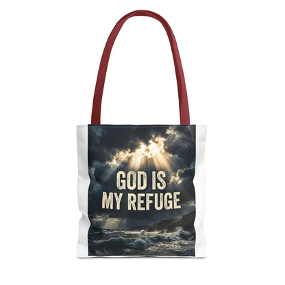 "God Is My Refuge" Tote Bag