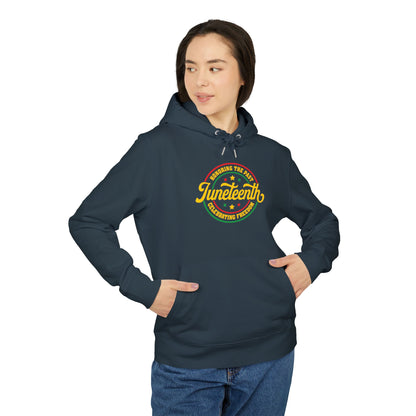Juneteenth Hoodie — Celebrating Freedom Retro Badge Sweatshirt