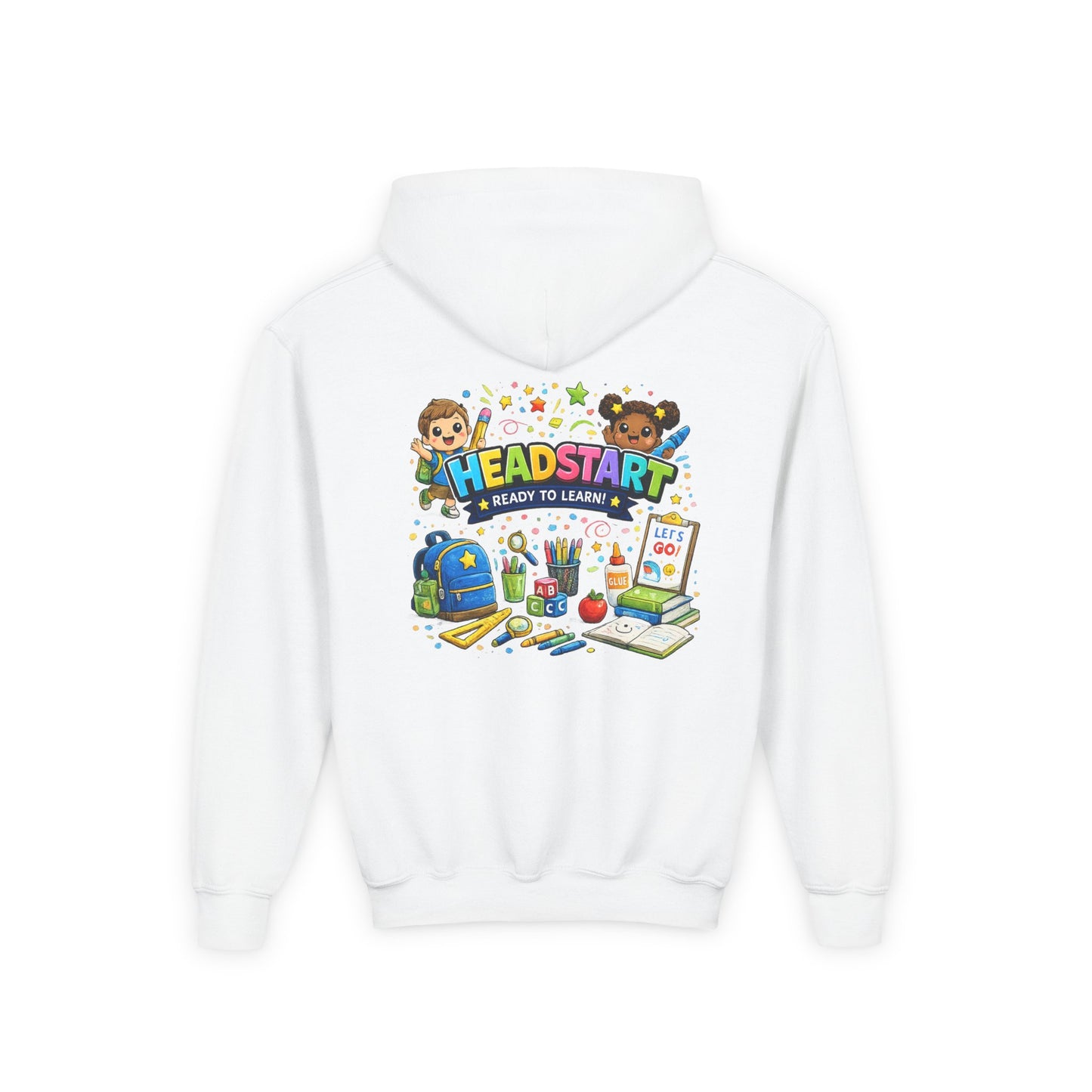 Head Start Kids Hoodie – 'Ready to Learn' Back-to-School Youth Sweatshirt