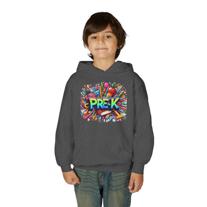 Pre-K Kids Hoodie — Colorful Back-to-School Preschool Sweatshirt
