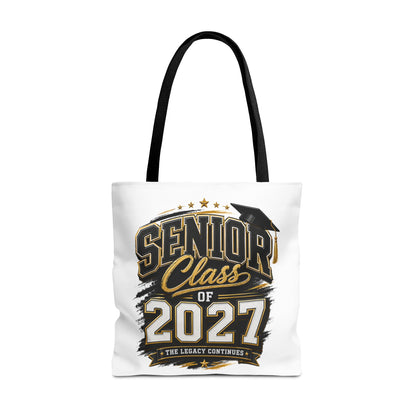 Senior Class of 2027 Tote Bag – Graduation Gift Tote with Cap Graphic