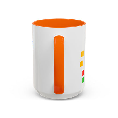 Autism Warrior Accent Coffee Mug – Bold Puzzle Pieces, Proud. Strong. Unique. (11/15oz)