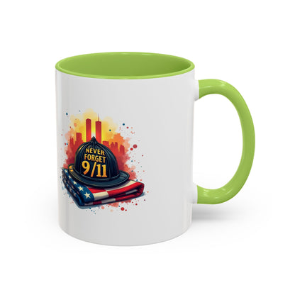 Never Forget 9/11 Memorial Accent Coffee Mug