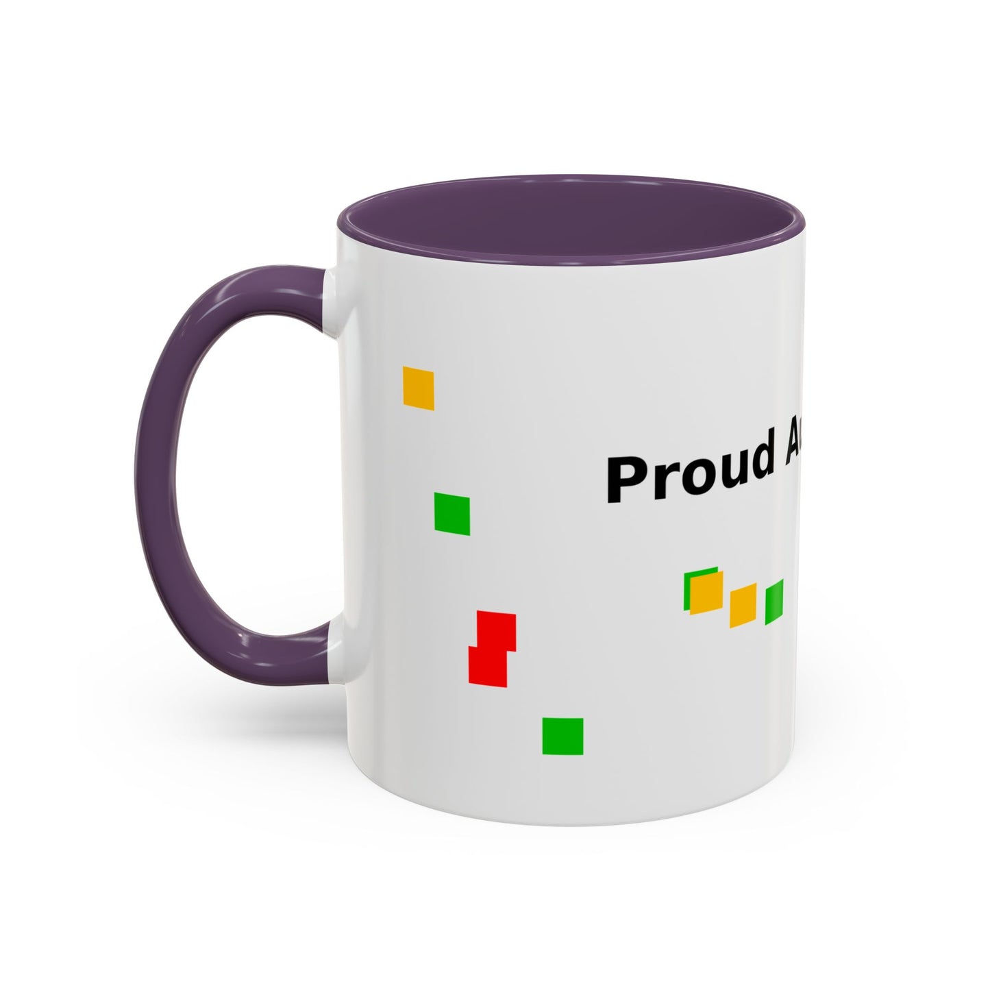 Autism Proud Mom Accent Coffee Mug – 11/15oz Color Accent