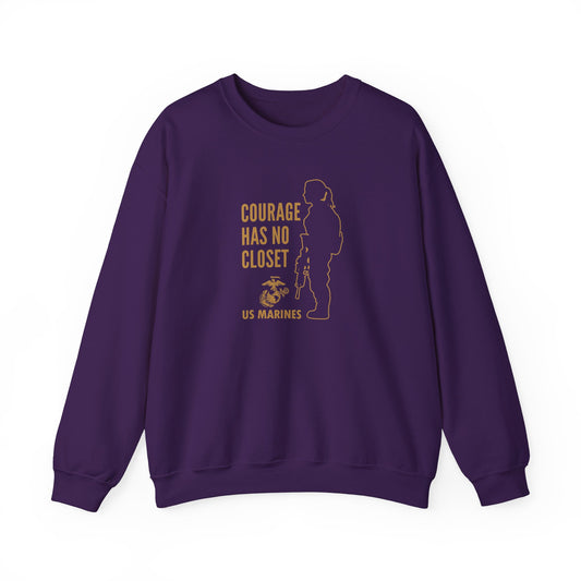 Courage Has No Closet US Marines Crewneck Sweatshirt