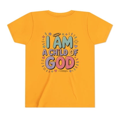 I Am A Child of God Youth Tee — Cute Pastel Christian Kids T-Shirt