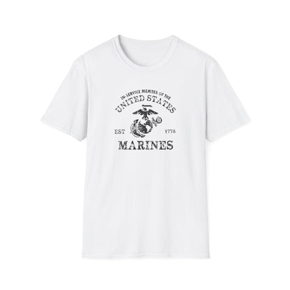 In-service Member of the United States Est 1775 Marines T‑Shirt