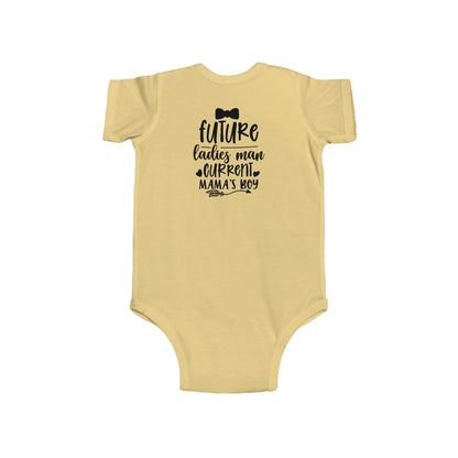 Infant Bodysuit – "Future Ladies Man (Current Mama's Boy)" Cute Baby Onesie