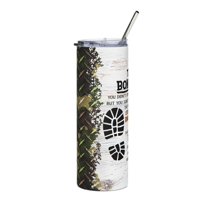 20oz Tumbler - "To My Bonus Dad" Stainless Steel Travel Cup | Stepping Up Thank You Gift