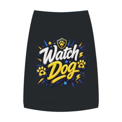 Watch Dog Pet Tank Top — Cute Guard Dog Graphic Tank for Small Dogs