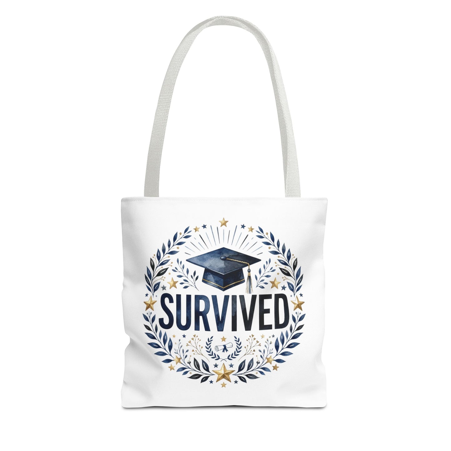 Graduation 'Survived' Tote Bag – Cap & Laurel Grad Gift