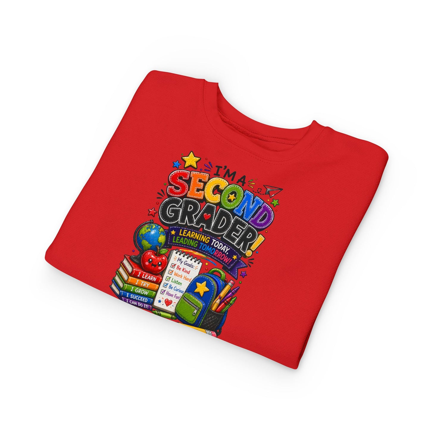 I'm a Second Grader Toddler Sweatshirt — Cute Back-to-School Kids Crewneck