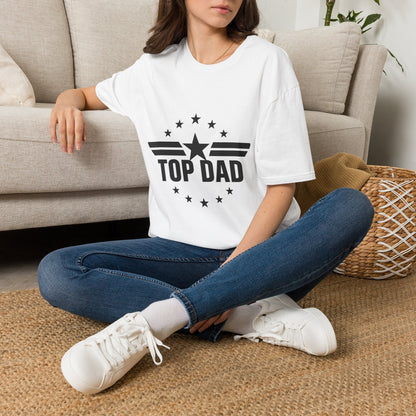 Top Dad T-Shirt — Retro Star Emblem Father's Day Tee