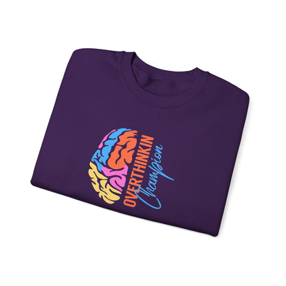 Overthinking Brain Crewneck Sweatshirt