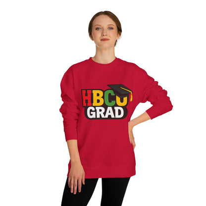 HBCU Grad Sweatshirt — Graduation Crewneck with Mortarboard