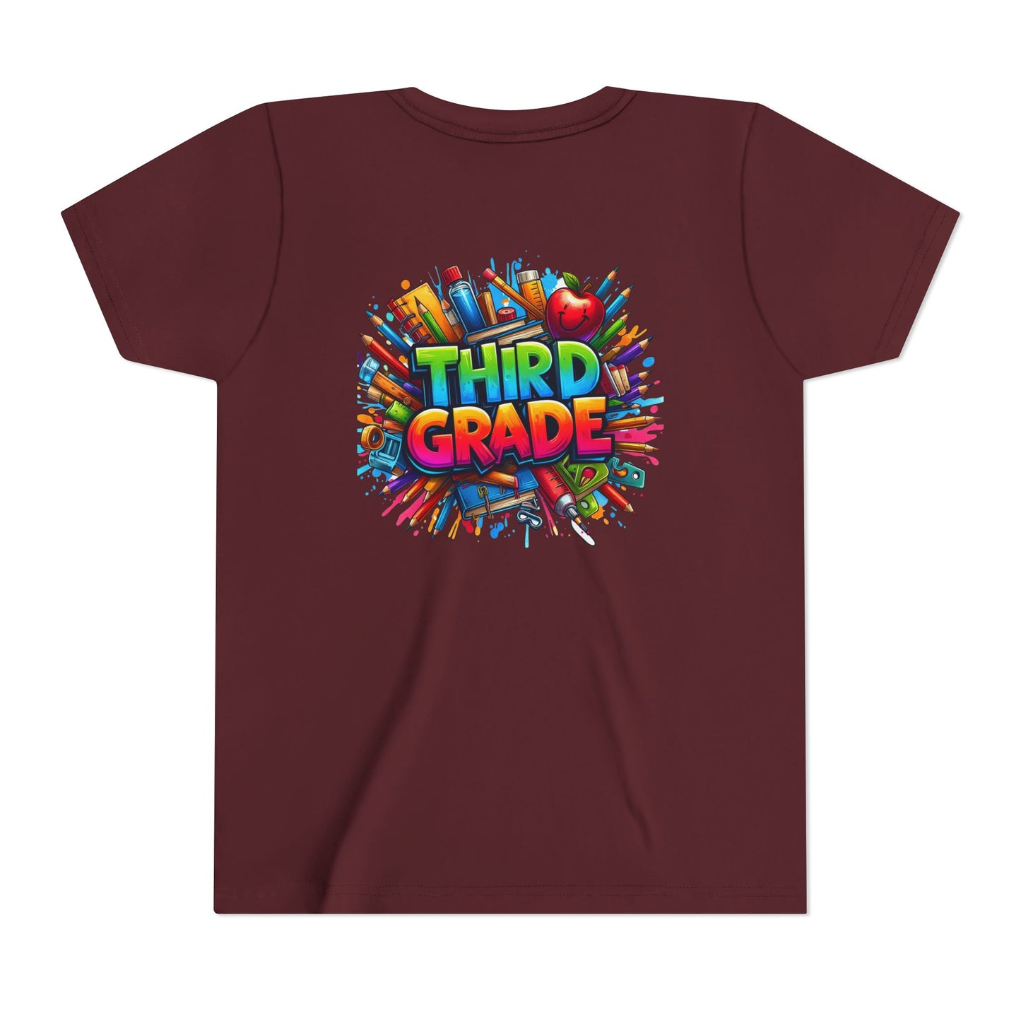 Third Grade Kids' T-Shirt – Colorful School Supplies Back-to-School Tee