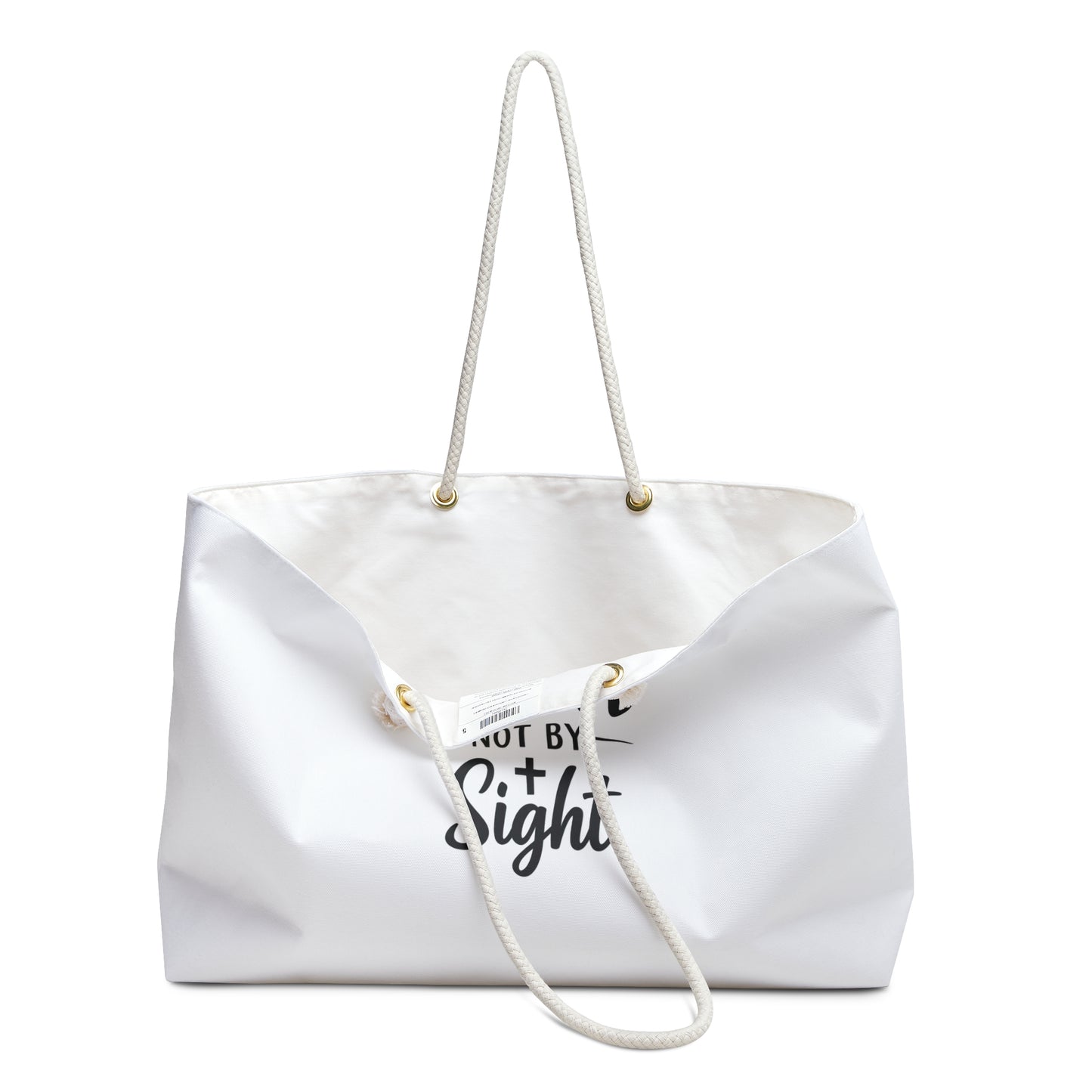 Weekender Bag - "Walk By Faith Not By Sight" Christian Travel Tote