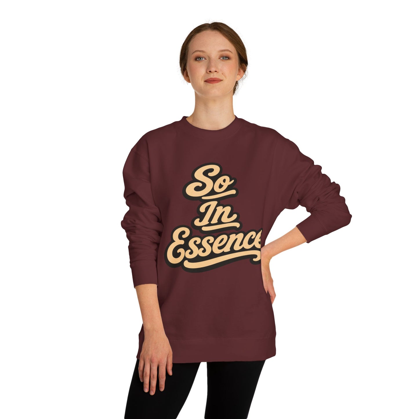 So In Essence Sweatshirt — Retro Script Crewneck Pullover