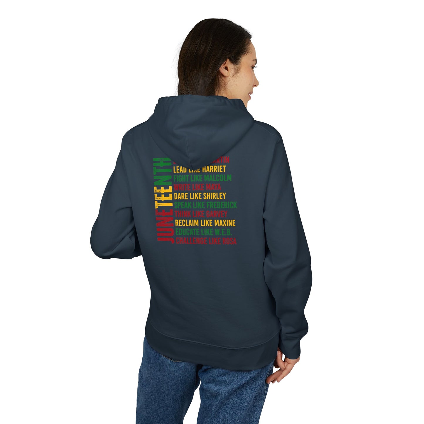 Leadership Legacy Hoodie — "Lead like Harriet, Dare like Shirley, Reclaim like Maxine"