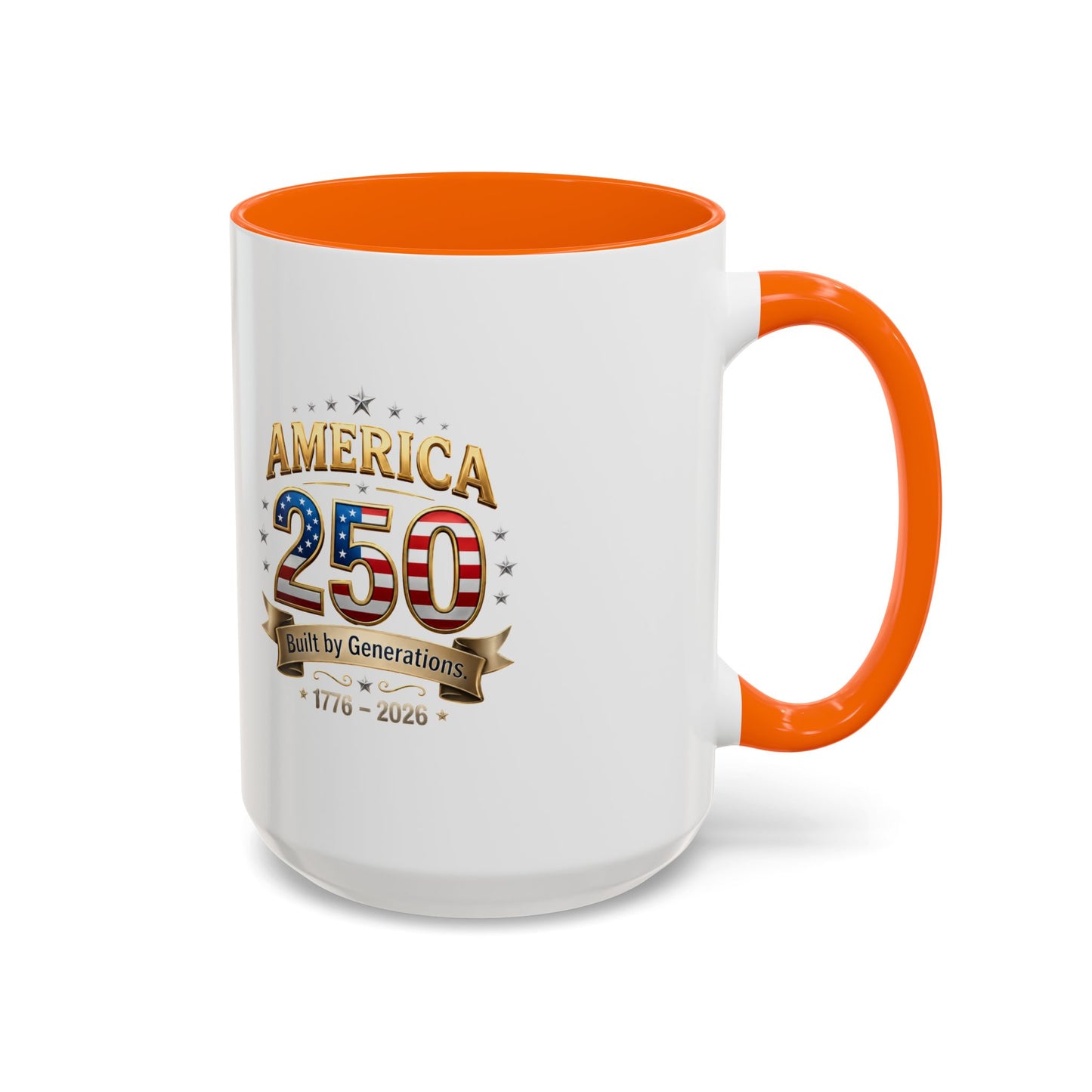 America 250 Coffee Mug — Patriotic 1776–2026 Anniversary Accent Mug