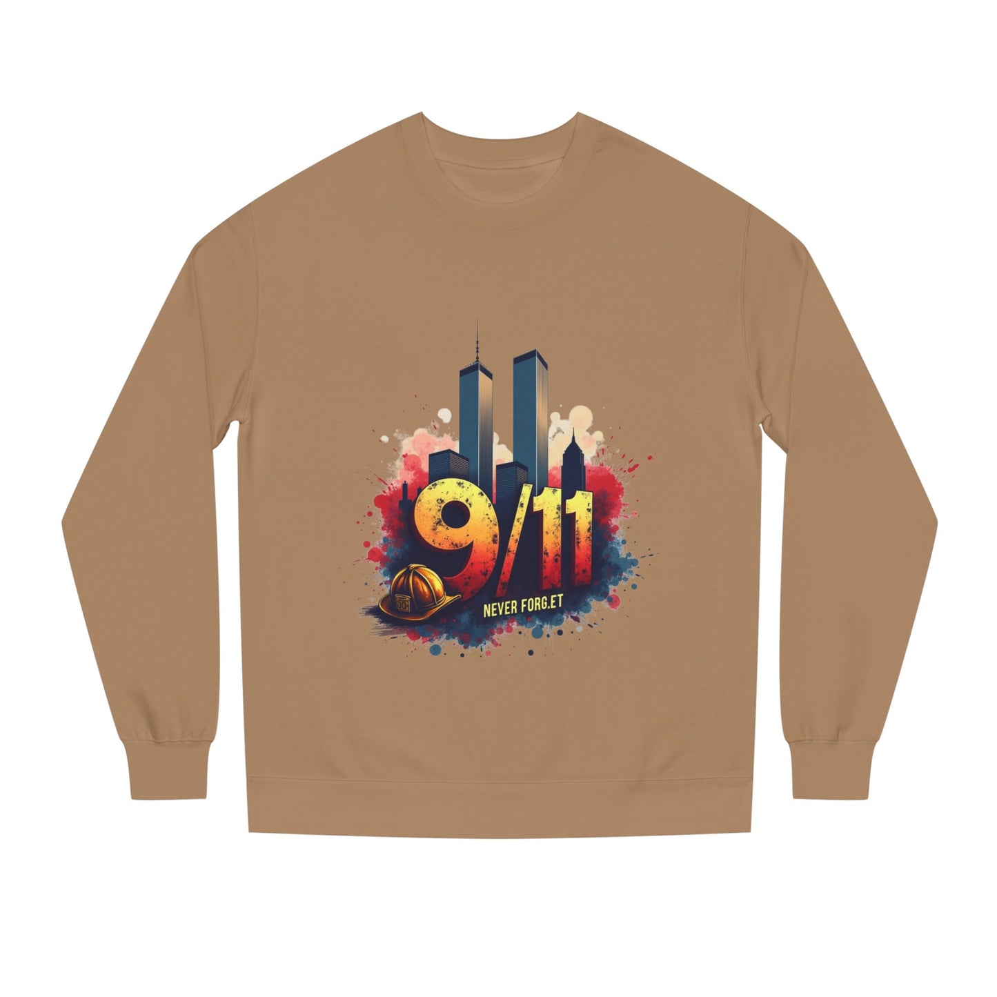 9/11 Tribute Sweatshirt - Never Forget Twin Towers Memorial Crewneck