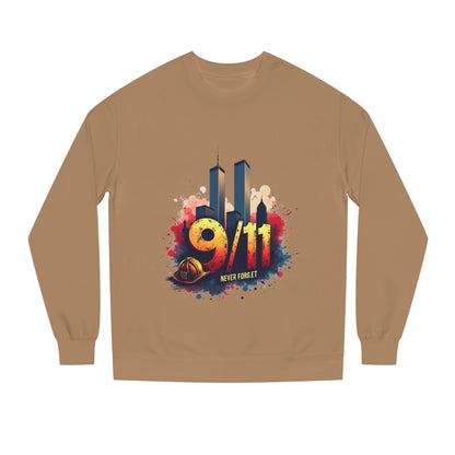 9/11 Tribute Sweatshirt - Never Forget Twin Towers Memorial Crewneck