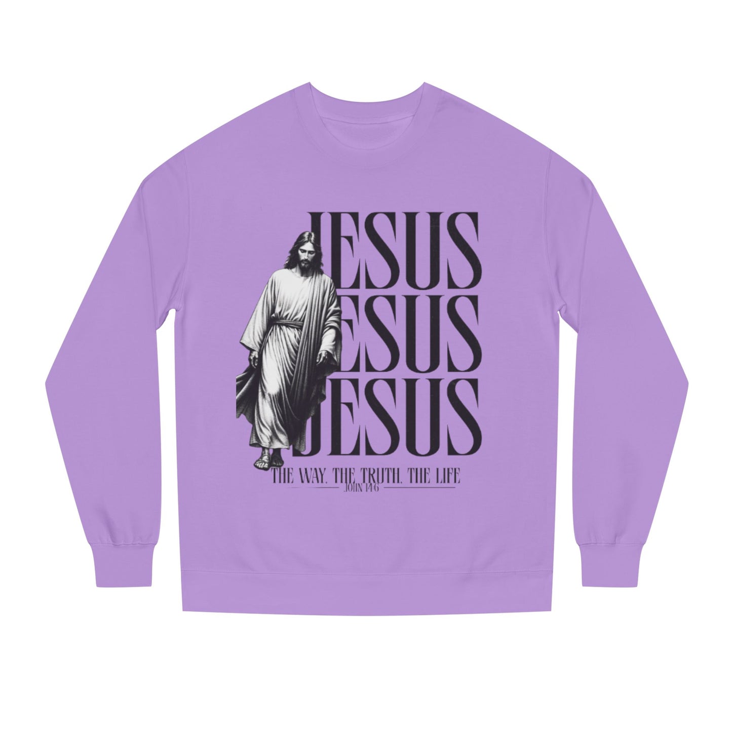 Jesus Crewneck Sweatshirt – The Way The Truth The Life Religious Pullover