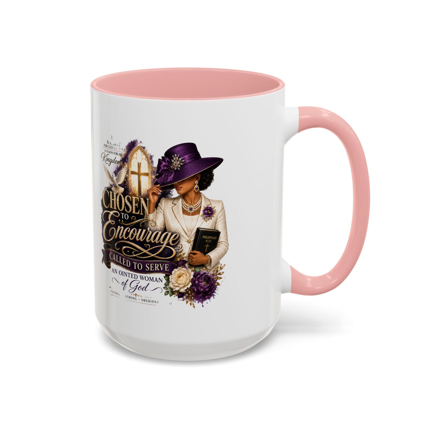 Chosen to Encourage Coffee Mug — Christian Woman Faith Gift (11/15oz)