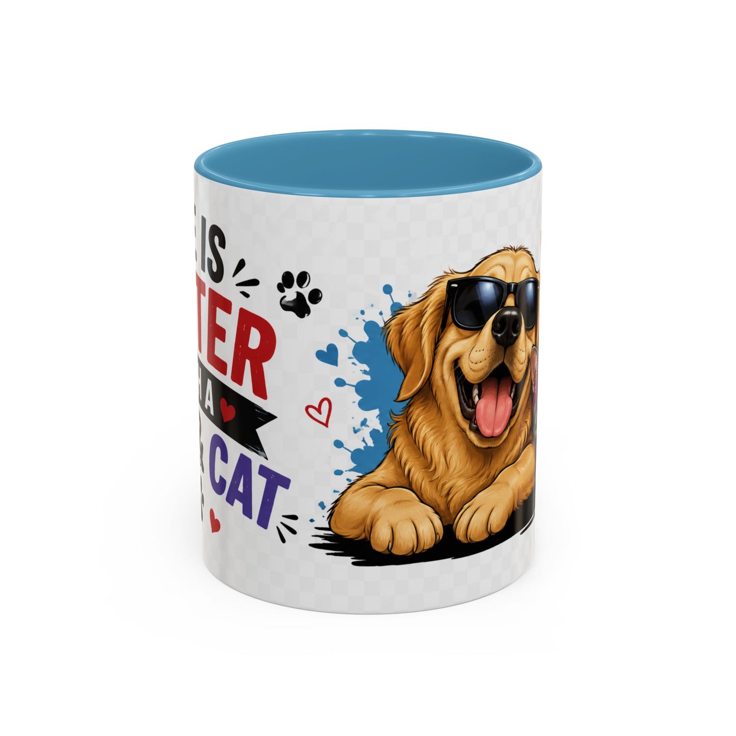 Dog and Cat Coffee Mug — 'This Is My Healer I'm A Cat' Cute Pet Lover Accent Mug (11/15oz)