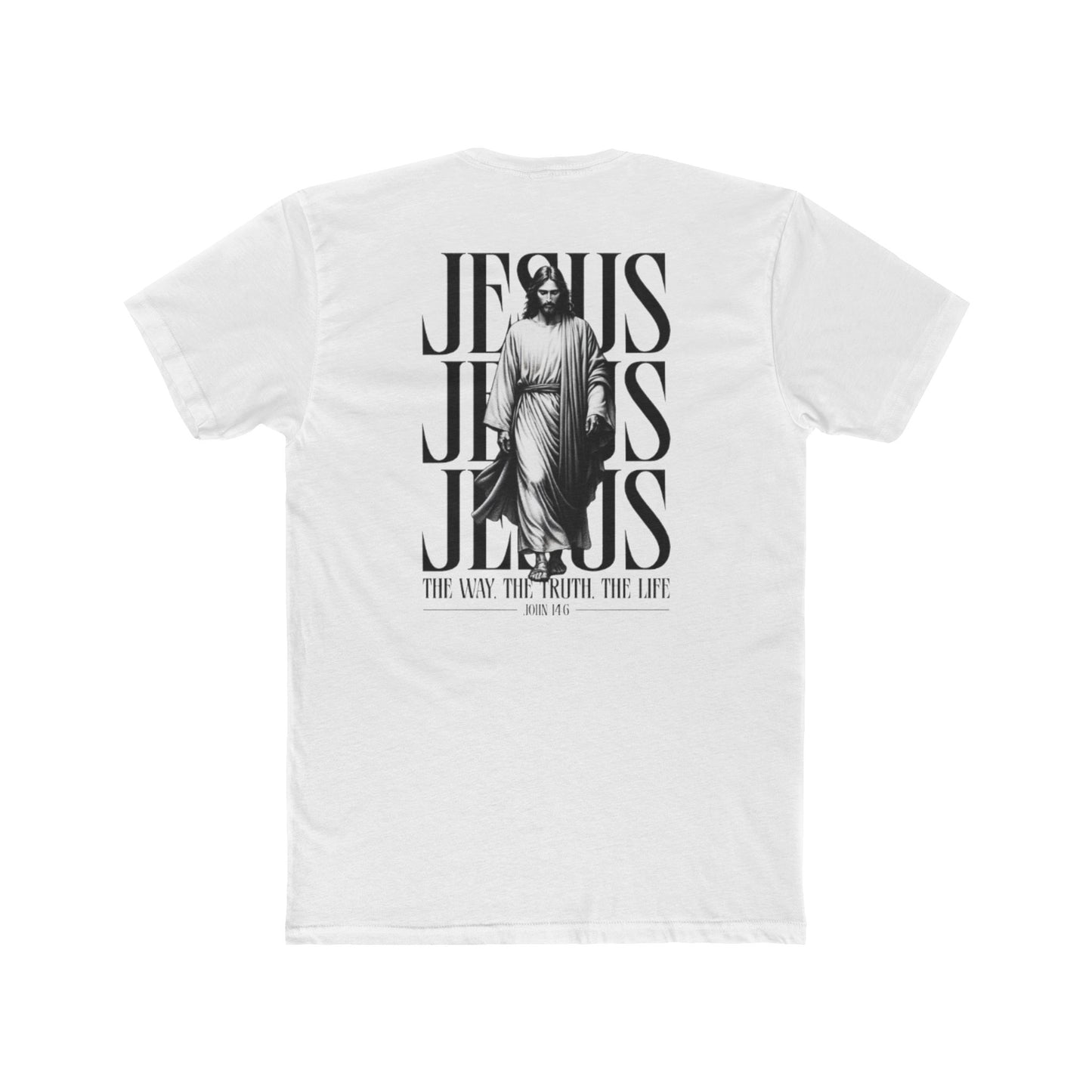Jesus Typography Graphic Tee — "The Way The Truth The Life" Christian T‑Shirt
