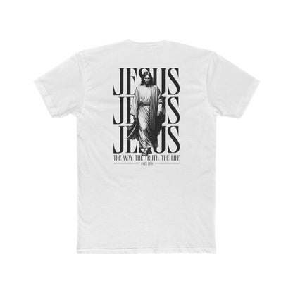 Jesus Typography Graphic Tee — "The Way The Truth The Life" Christian T‑Shirt