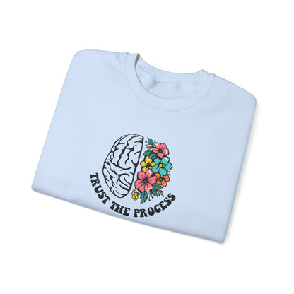 Trust the Process Brain & Flowers Sweatshirt