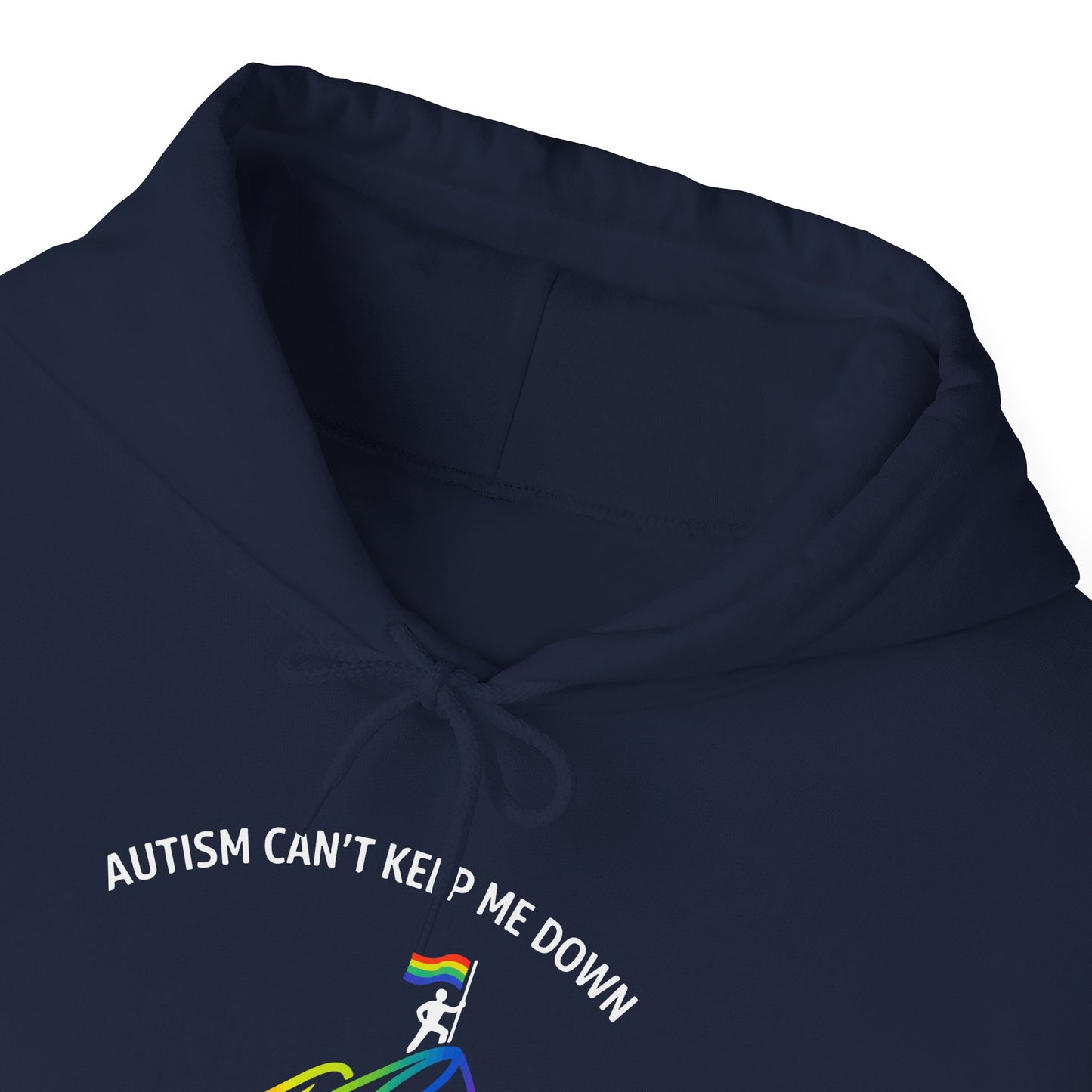 Autism Can't Keep Me Down Fight Resilience Strength Hoodie