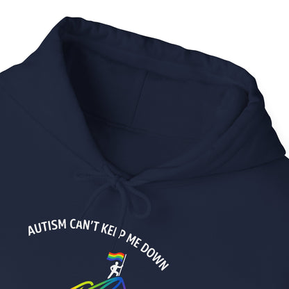 Autism Can't Keep Me Down Fight Resilience Strength Hoodie