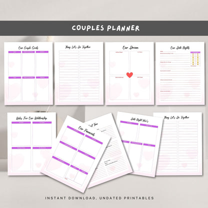 Couple Planner Printable | Relationship Goals, Communication & Life Organizer
