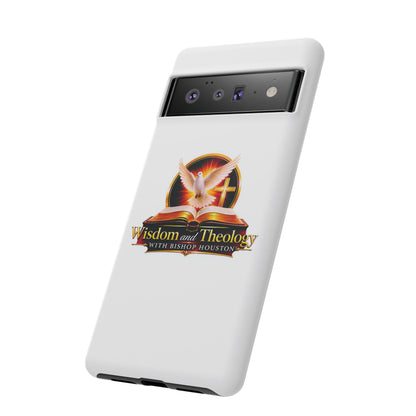 Wisdom and Theology Phone Case — Christian Dove & Cross Protective Tough Case
